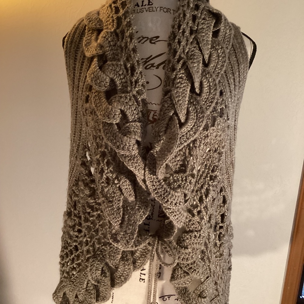 John Fashion Knit Detail Vest Sweater